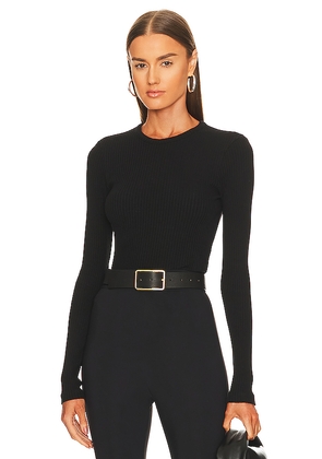 AGOLDE Alma Shrunken Crew Neck Tee in Black. Size L. Also in XL.