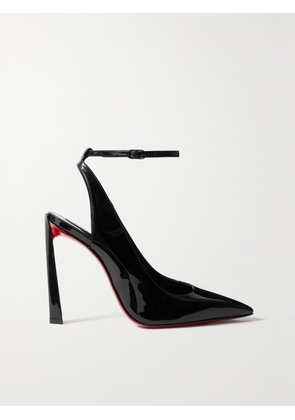 Christian Louboutin - Condora Sling 100 Patent-leather Pumps - Black - IT34,IT35,IT35.5,IT36,IT36.5,IT37,IT37.5,IT38,IT38.5,IT39,IT39.5,IT40,IT40.5,IT41,IT41.5,IT42