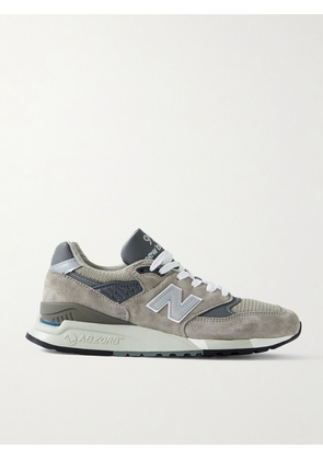 New Balance - Made In Usa 998 Core Rubber-trimmed Leather, Mesh And Suede Sneakers - Gray - US 4,US 4.5,US 5,US 5.5,US 6,US 6.5,US 7,US 7.5,US 8,US 8.5,US 9,US 9.5,US 10,US 10.5,US 11