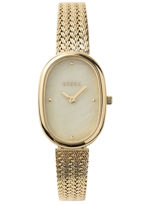 Breda Jane Watch in Metallic Gold.