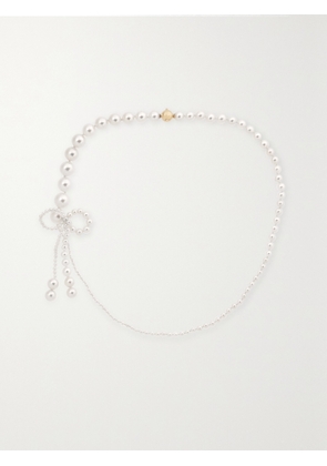 Sophie Bille Brahe - Peggy Rosette 14-karat Gold Pearl Necklace - One size