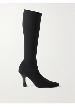 NEOUS - Ran Stretch-knit Knee Boots - Black - IT35,IT35.5,IT36,IT36.5,IT37,IT37.5,IT38,IT38.5,IT39,IT39.5,IT40,IT40.5,IT41