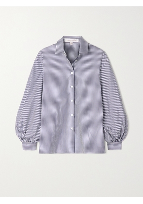 Carolina Herrera - Striped Cotton-poplin Shirt - Blue - US0,US2,US4,US6,US8,US10,US12