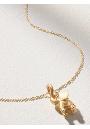 OLE LYNGGAARD COPENHAGEN - Elephant 18-karat Gold Diamond Necklace - One size