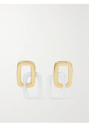 Emily P. Wheeler - Bernadette Peggy Stud 18-karat Gold Agate Earrings - One size