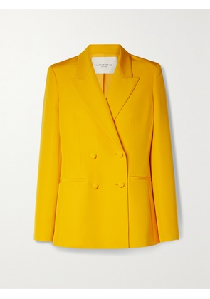 LAFAYETTE 148 - Double-breasted Wool And Silk-blend Blazer - Yellow - US00,US0,US2,US4,US6,US8,US10,US12,US14,US16,US18