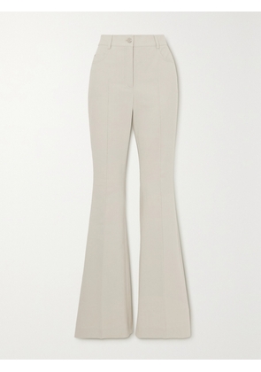 AKRIS - Farid Cotton-blend Twill Flared Pants - Gray - US2,US4,US6,US8,US10,US12,US14,US16