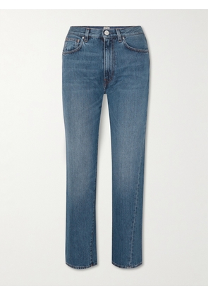 TOTEME - Twisted Seam High-rise Straight-leg Jeans - Blue - 24,25,26,27,28,29,30,31,32