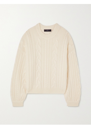 Arch4 - Marina Cable-knit Cashmere Sweater - Ivory - xx small,x small,small,medium,large,x large