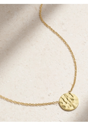 Jennifer Meyer - Mini Hammered Disc 18-karat Gold Necklace - One size
