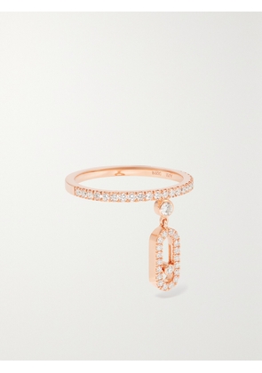Messika - Move Uno Tassel 18-karat Rose Gold Diamond Ring - 49,50,51,52,54,55
