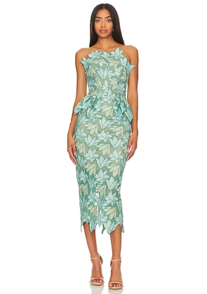 ELLIATT Vinyles Midi Dress in Mint. Size M. Also in XS, S, L, XL, XXS, XXL.