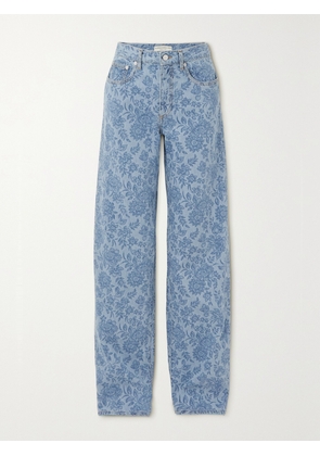 Alessandra Rich - Floral-print Wide-leg Jeans - Blue - 24,25,26,27,28,29,30
