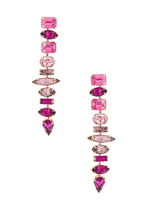 Elizabeth Cole Starla Earrings in Metallic Gold.