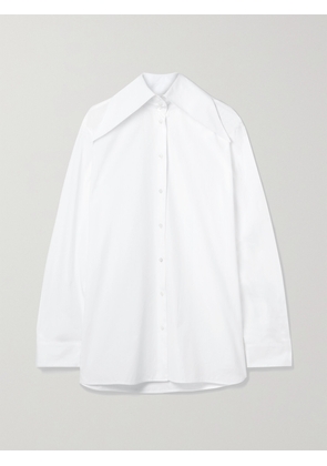 The Row - Armelle Cotton-poplin Shirt - White - US0,US2,US4,US6,US8,US10,US12,US14
