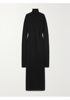 The Row - Alicia Wool Turtleneck Gown - Black - x small,small,medium,large,x large