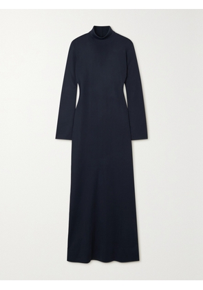 The Row - Alicho Jersey Turtleneck Maxi Dress - Blue - x small,small,medium,large,x large