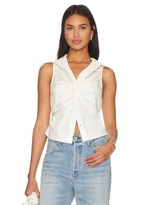 Camila Coelho Syd Top in White. Size L. Also in M, XL, XS.