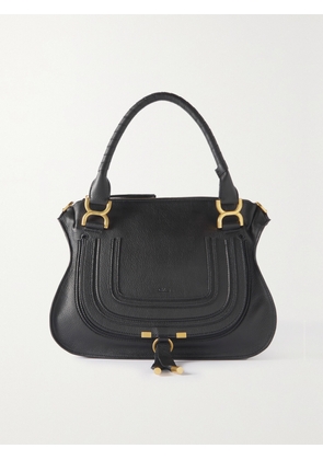 Chloé - + Net Sustain Marcie Medium Textured-leather Tote - Black - One size