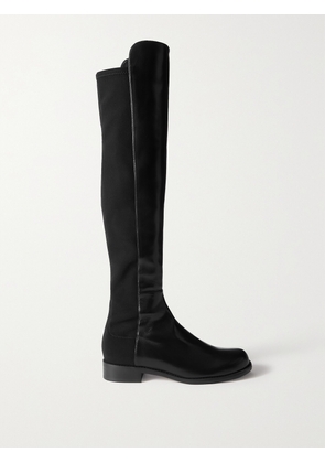 Stuart Weitzman - 5050 Lift Leather And Stretch Over-the-knee Boots - Black - US5,US5.5,US6,US6.5,US7,US7.5,US8,US8.5,US9,US9.5,US10,US10.5,US11,US11.5,US12