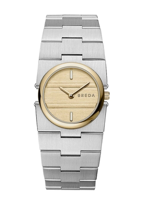 Breda Sync Watch in Metallic Silver.