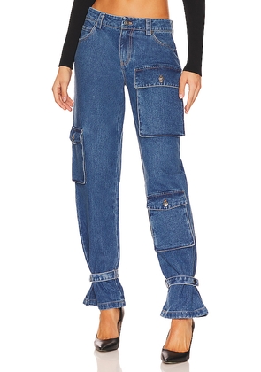 Bardot Denim Cargo Jeans in Denim-Medium. Size 24. Also in 25.