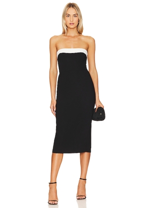 Amanda Uprichard x REVOLVE Kerry Midi Dress in Black. Size L. Also in XL.