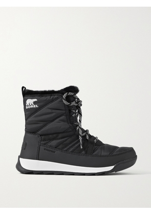 Sorel - Whitney Ii Faux Fur-trimmed Shell Ankle Boots - Black - US5,US5.5,US6,US6.5,US7,US7.5,US8,US8.5,US9,US9.5,US10,US10.5,US11,US12