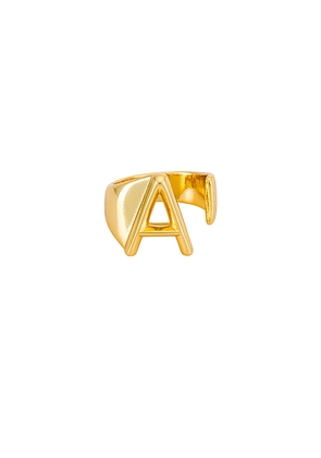 Casa Clara Blaire Ring in Metallic Gold. Size F. Also in I, K, P, S, O.