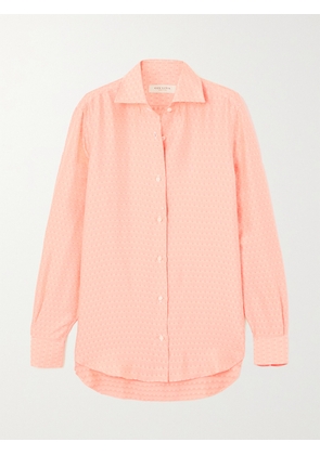 Giuliva Heritage - The Husband Printed Silk-satin Shirt - Orange - IT36,IT38,IT40,IT42,IT44,IT46,IT48