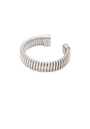 Ettika Cuff in Metallic Silver.