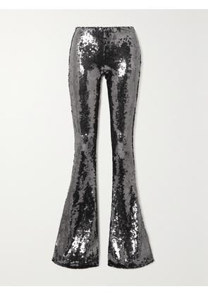 16ARLINGTON - Koro Sequined Tulle Flared Pants - Gray - UK 4,UK 6,UK 8,UK 10,UK 12,UK 14
