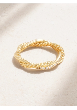 David Yurman - Petite Infinity 18-karat Gold Diamond Ring - 5,6,7,8