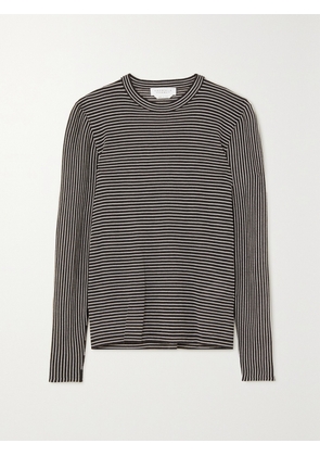Gabriela Hearst - Eurico Striped Cashmere And Silk-blend Top - Gray - x small,small,medium,large,x large