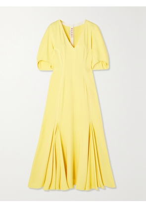 Marni - Stretch-crepe Midi Dress - Yellow - IT36,IT38,IT40,IT42,IT44,IT46,IT48