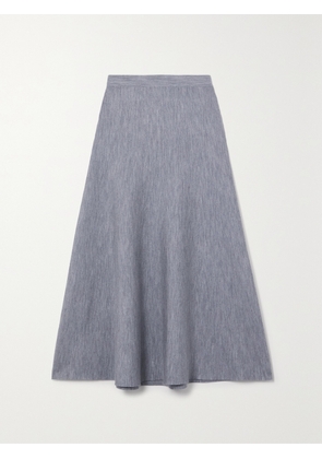 Gabriela Hearst - Freddie Wool, Cashmere And Silk-blend Midi Skirt - Gray - x small,small,medium,large,x large