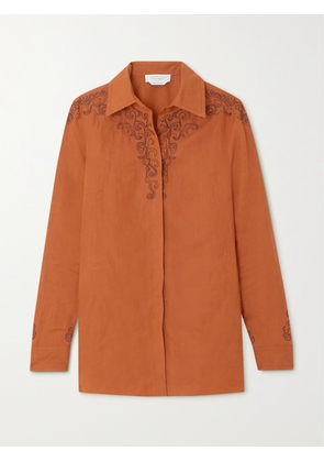 Gabriela Hearst - Josey Embroidered Linen Shirt - IT36,IT38,IT40,IT42,IT44,IT46,IT48