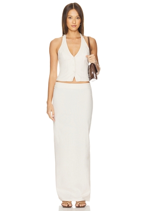 ALL THE WAYS Zephyra Skirt Set in Ivory. Size S. Also in XS, XXS.