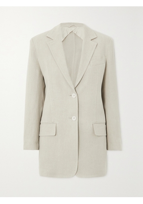 Max Mara - Adelchi Linen Blazer - Neutrals - UK 4,UK 6,UK 8,UK 10,UK 12,UK 14,UK 16,UK 18