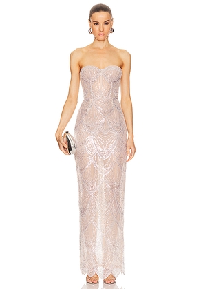 Bronx and Banco Giselle Blanc Gown in White. Size M. Also in L, S, XL, XS.