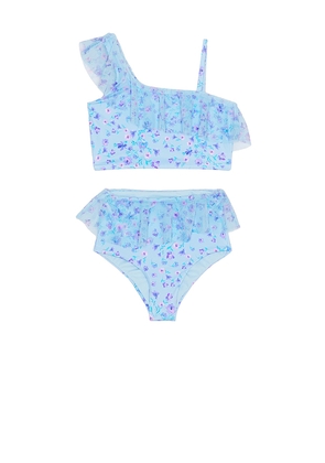 BEACH RIOT Kids Little Ava Top & Daisy Bottom in Blue. Size 2. Also in 3/4.