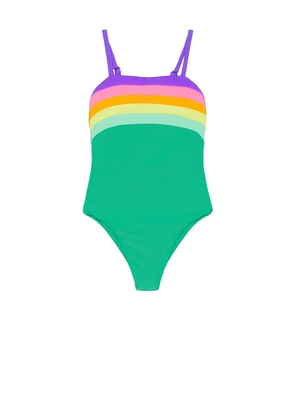 BEACH RIOT Kids Little Jessa One Piece in Green. Size 2. Also in 3/4.