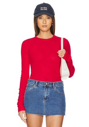 COTTON CITIZEN The Rio Long Sleeve in Red. Size M. Also in XS, S.
