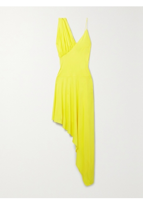 Stella McCartney - Asymmetric Draped Jersey Dress - Yellow - IT36,IT38,IT40,IT42,IT44,IT46,IT48,IT50