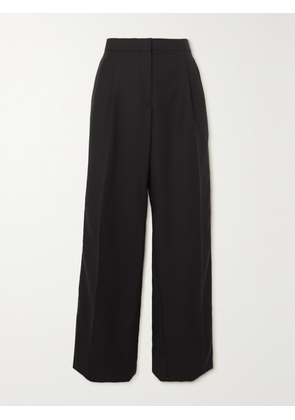 BRIONI - Baretha Paneled Wool Straight-leg Pants - Black - IT34,IT36,IT38,IT40,IT42,IT44,IT46,IT48,IT50,IT52
