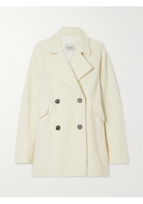 HOLZWEILER - Fozia Oversized Double-breasted Fleece Coat - Ecru - x small,small,medium,large