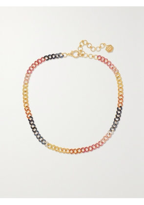 SHAY - 18-karat White, Yellow And Rose Gold Multi-stone Choker - One size