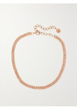 SHAY - 18-karat Rose Gold Diamond Choker - One size