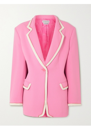 ROWEN ROSE - Oversized Two-tone Wool-crepe Blazer - Pink - small,medium,large,x large