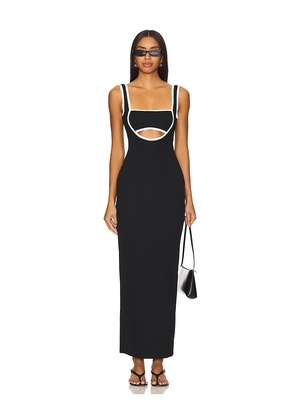 ALL THE WAYS Eliza Maxi Dress in Black. Size M. Also in XXS, XS, S.